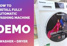 How to install a fully automatic washing machine | Panasonic Front Load Washer and Dryer Review